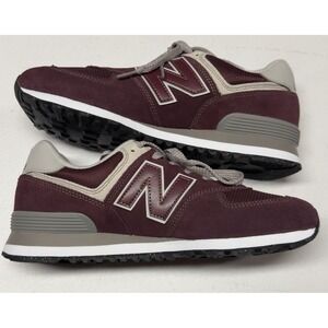 New Balance 574 Burgundy WL574EVM, Unisex Women's 11 Men's 9.5